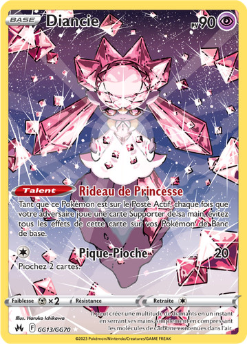 Carte pokémon diancie - carte,