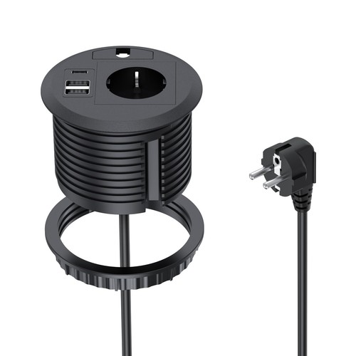 Prise escamotable avec usb - escamotable,