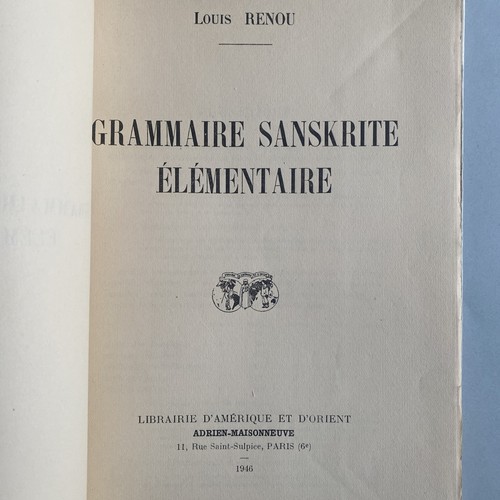 Renou louis grammaire - louis,
