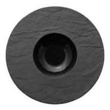 Assiette À Pâtes Effet Pierre Noir En Porcelaine Ø 34 Cm Morini
