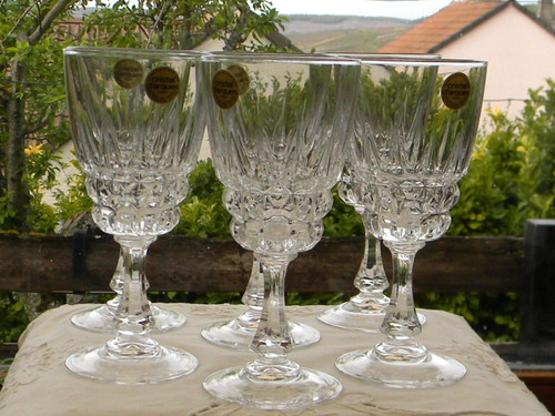 Verres eau en cristal - à,