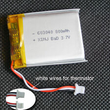 3.7V 800mAh 2.96Wh Li Lipo Battery 603040 NTC Thermistor JST-SH 1.0mm For GPS