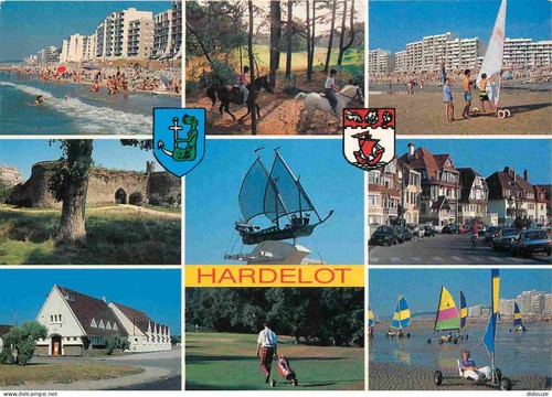 Carte postale hardelot - carte,