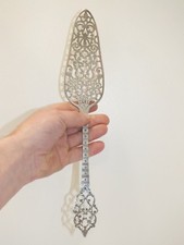 Large .800 Silver Openwork Pie Shovel - 32 cms!!