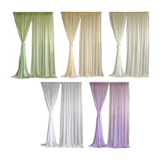 2 Pièces Rideaux de Fond pour