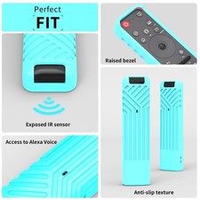 Pour LG MR25GA Coque Silicone Télécommande Brillante Dark Lumineuse avec Cordo