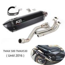 For Yamaha TMAX530/500 Exhaust System Motorcycle Header 51mm Muffler Pipe 570mm
