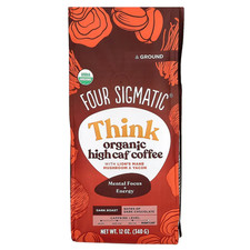 Four Sigmatic Ground Coffee Lions Mane 12oz High Caffeine (Exp 07/2026)