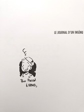 BRAVO - SPIROU : LE JOURNAL D'UN INGENU  - Edition originale - Dédicacé 2008