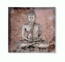 Cadre toile tableau zen Bouddha - 40 x 40 cm