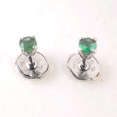 18k white gold natural - gold, emerald