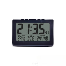 Horloge murale LCD heure jour