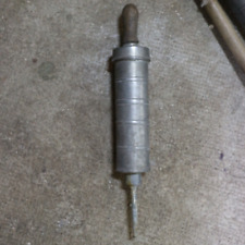 old pewter veterinary enema clyster syringe 1.4kgs 10