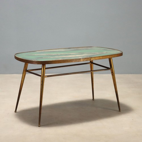 Table basse vintage - table, laiton