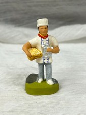 Vintage Santons Fouque Figurine Calissonnier (Candy Maker) France Clay 2 5/8"