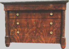 commode empire à colonne