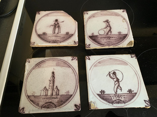 Lot ancien carreau - ,