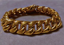 Ancien bracelet gourmette plaqué or bracelet bijou ancien