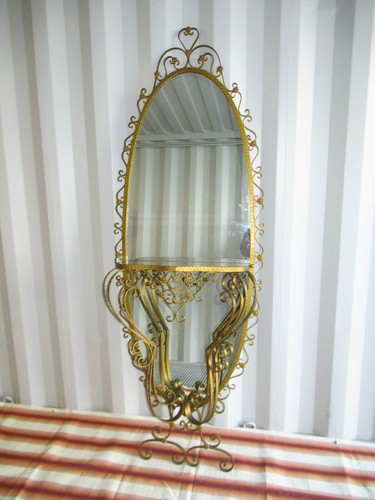 Miroir avec console - avec, a