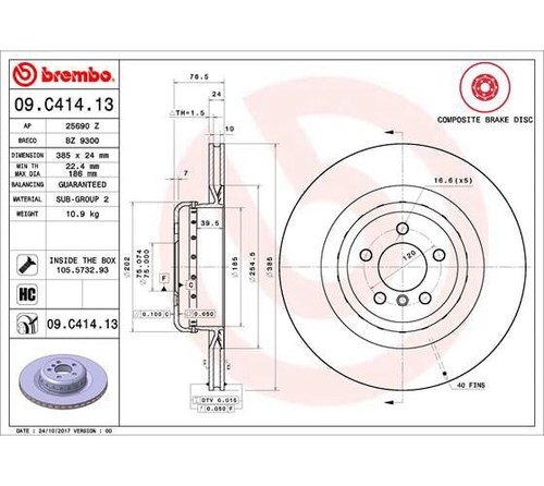 Brembo disque frein - 1x, de