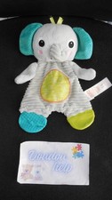 doudou plat éléphant gris
