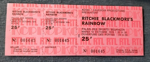 Ticket billet unused - unused, concert