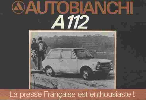 Brochure autobianchi - ▄▀▄,