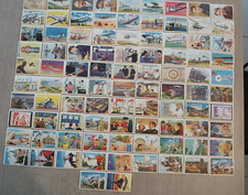 Lot 91  cartes CHOCOLAT JACQUES  Sabena Avion Hélicoptère Belgique Vliegtuig