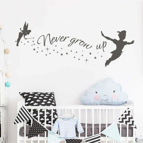 Never grow wall decal - never,
