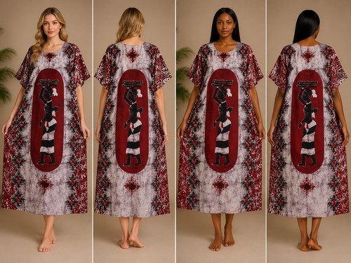 Boubou femme batik wax - boubou,