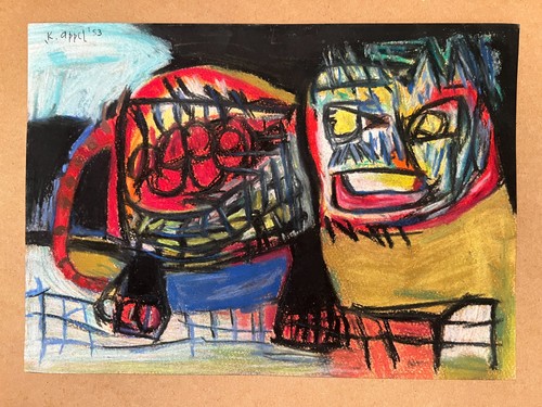 Dessin karel appel sur papier - dessin,