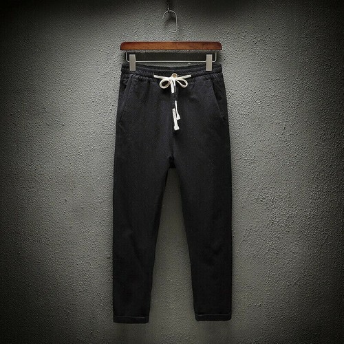 Hommes lin coton pantalon - hommes,