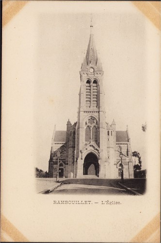 Cpa rambouillet l église - 78,