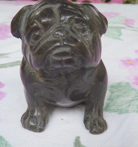 Small bronze dog - , french