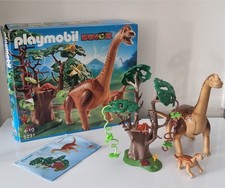 Playmobil Dinos. Diplodocus de 20cm avec son bébé.