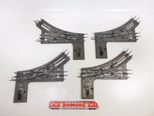 4X Märklin Voie 0 Aiguillage Légers Défauts 8 Pièces Circuit Électrique #EF799-3