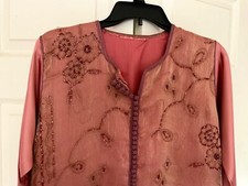 New Kaftan Moroccan Embroidery Jabador Tunic Floral