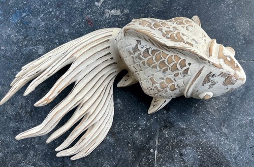 Sculpture grand poisson koï - grand,