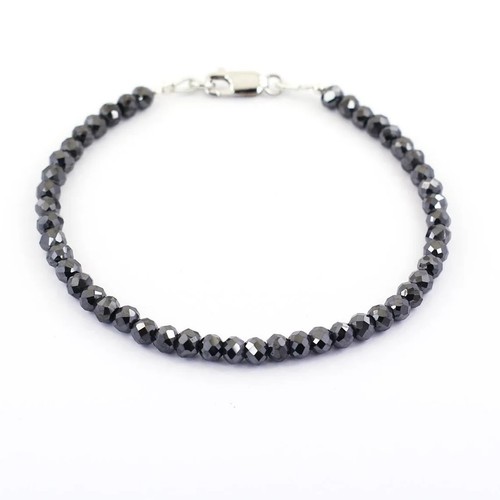 Bracelet diamant noir 5 - -,