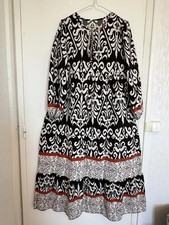 Boho Maxi Dress Lantern Sleeve