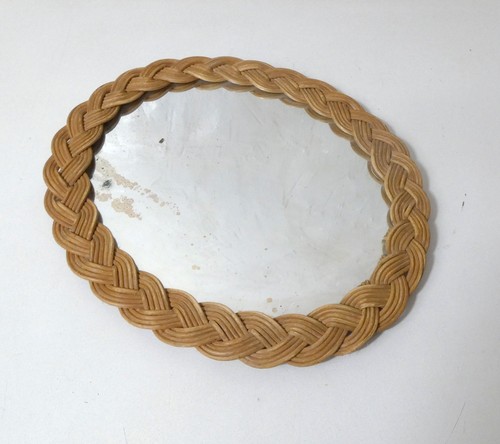Miroir rotin tressé - miroir,