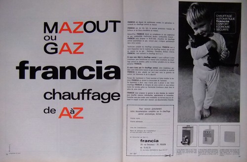 Publicité 1967 mazout gaz - publicitÉ, et