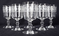6 verres à eau - cristal de