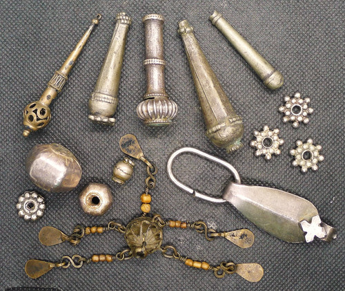 Lot eléments embout perles - lot,