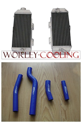 Aluminum radiator blue hose - blue,