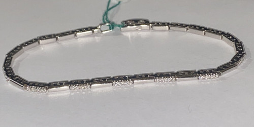 Bracelet blanc 18kt - or,
