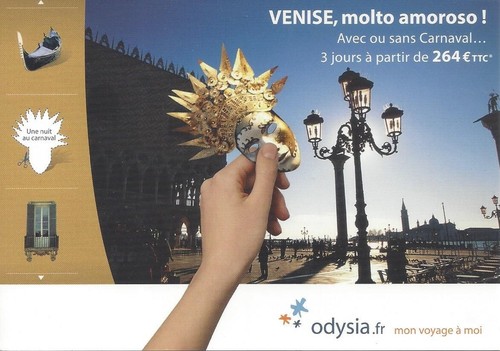 Carte publicitaire venise - publicitaire,