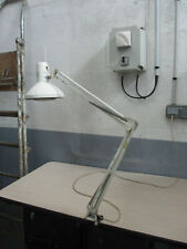 OLD WORKSHOP LAMP INDUSTRIAL ARCHITECT LEDU TYPE 231 DESIGN METAL WHITE