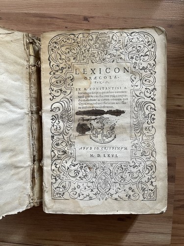 Lexicon graecolatinum - lexicon,