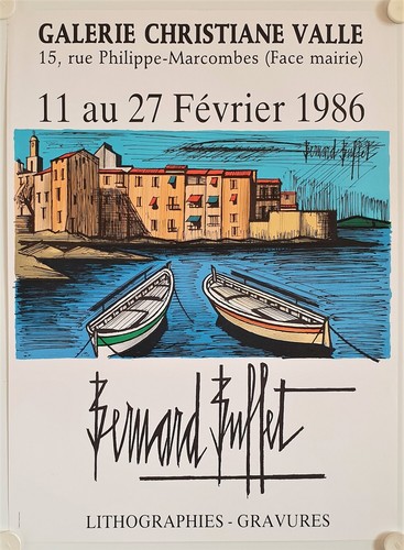 Affiche bernard buffet 1986 - affiche,